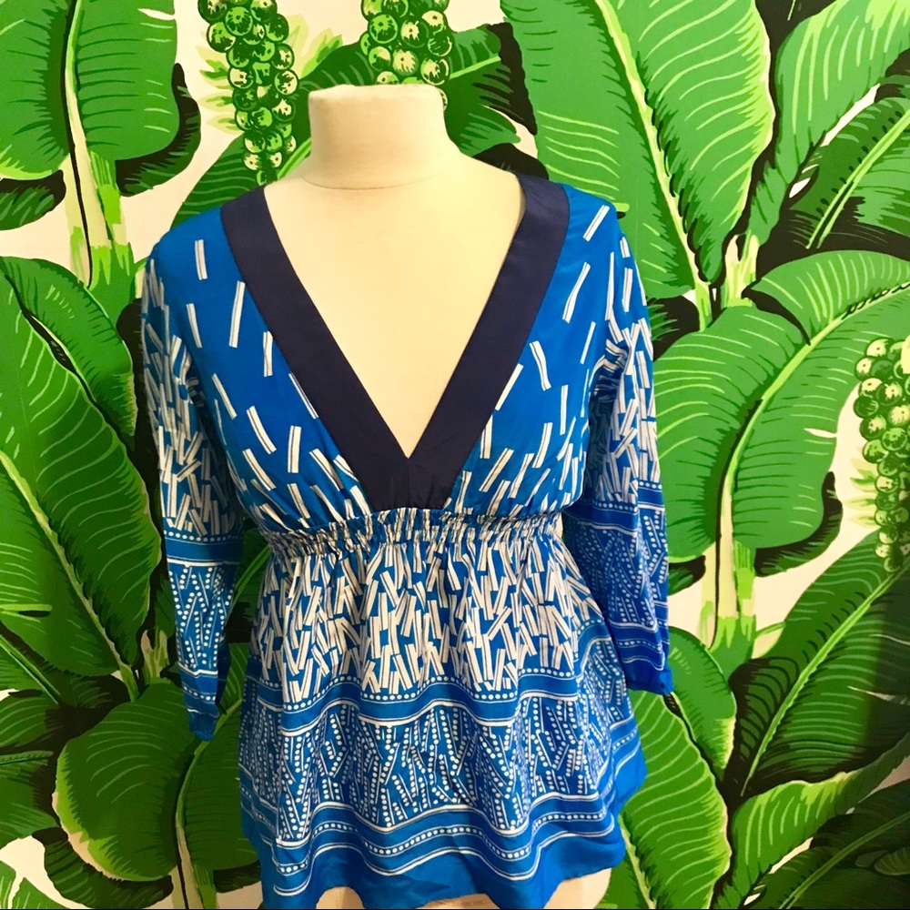 Yumi Kim Printed Silk Blouse